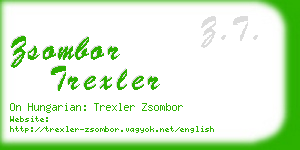 zsombor trexler business card